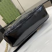 Gucci GG MARMONT sophisticated leather black SMALL SHOULDER BAG  - 3