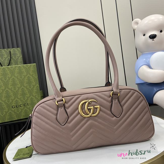 	 GUCCI GG MARMONT MEDIUM TOP HANDLE BAG - 35x16.5x7cm - 1