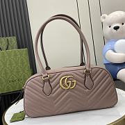 	 GUCCI GG MARMONT MEDIUM TOP HANDLE BAG - 35x16.5x7cm - 1