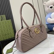 	 GUCCI GG MARMONT MEDIUM TOP HANDLE BAG - 35x16.5x7cm - 2