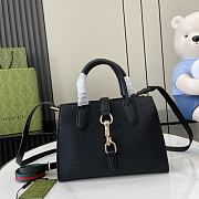 GUCCI SMALL TOTE BAG WITH HOOK CLOSURE - W24cm x H17.5cm x D8.5cm - 3