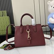 GUCCI SMALL TOTE BAG WITH HOOK CLOSURE - W24cm x H17.5cm x D8.5cm - 2