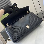 GUCCI GG BLACK MARMONT LARGE SHOULDER BAG - 40x21x8cm - 3