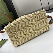 GUCCI SUPER MINI STRAW-EFFECT BAG - W14cm x H18.5cm x D8cm - 3