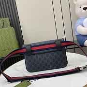 GUCCI BLACK BELT BAG - 5