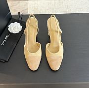 Chanel Beige Suede Slingback - 6