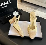 Chanel Beige Suede Slingback - 2