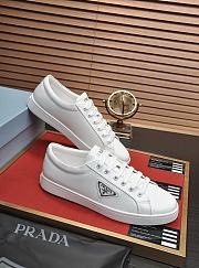 Prada White Leather Sneakers - 6