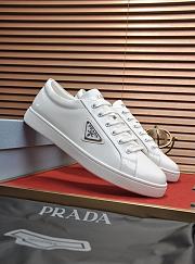 Prada White Leather Sneakers - 5