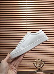 Prada White Leather Sneakers - 4