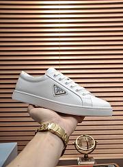 Prada White Leather Sneakers - 3