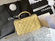 Chanel Top Handle Yellow Lambskin Gold Hardware 20cm - 6