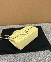 Chanel Top Handle Yellow Lambskin Gold Hardware 20cm - 4