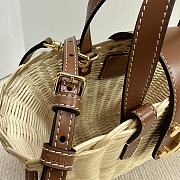 Celinne Triomphe Raffia Tote - 32×14×7cm - 2