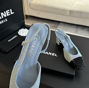 Chanel Strass Blue Slingback 65mm - 6