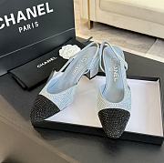 Chanel Strass Blue Slingback 65mm - 3