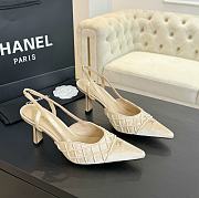 Chanel Pointed Slingback Satin Leather (3 colors) - 1