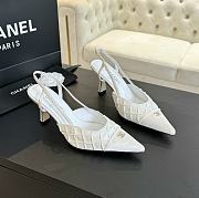 Chanel Pointed Slingback Satin Leather (3 colors) - 2