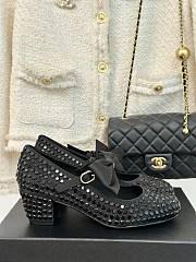 Chanel Mary janes shoes Satin, Rhinestones & Grosgrain  - 1