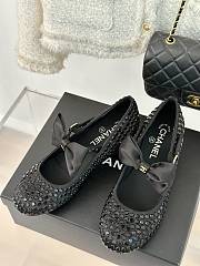 Chanel Mary janes shoes Satin, Rhinestones & Grosgrain  - 3