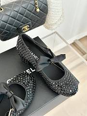 Chanel Mary janes shoes Satin, Rhinestones & Grosgrain  - 5