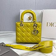 Dior Lady Small Bag 20cm Yellow Color  - 1