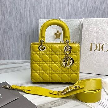 Dior Lady Small Bag 20cm Yellow Color 