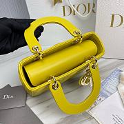 Dior Lady Small Bag 20cm Yellow Color  - 6