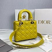 Dior Lady Small Bag 20cm Yellow Color  - 4