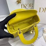 Dior Lady Small Bag 20cm Yellow Color  - 2