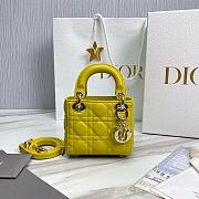 Dior Lady Micro Yellow Bag 12cm - 1