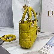 Dior Lady Micro Yellow Bag 12cm - 6