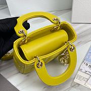 Dior Lady Micro Yellow Bag 12cm - 5