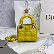 Dior Lady Micro Yellow Bag 12cm - 4