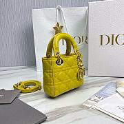 Dior Lady Micro Yellow Bag 12cm - 2