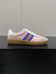 Gucci Web Leather Pink Sneakers - 2