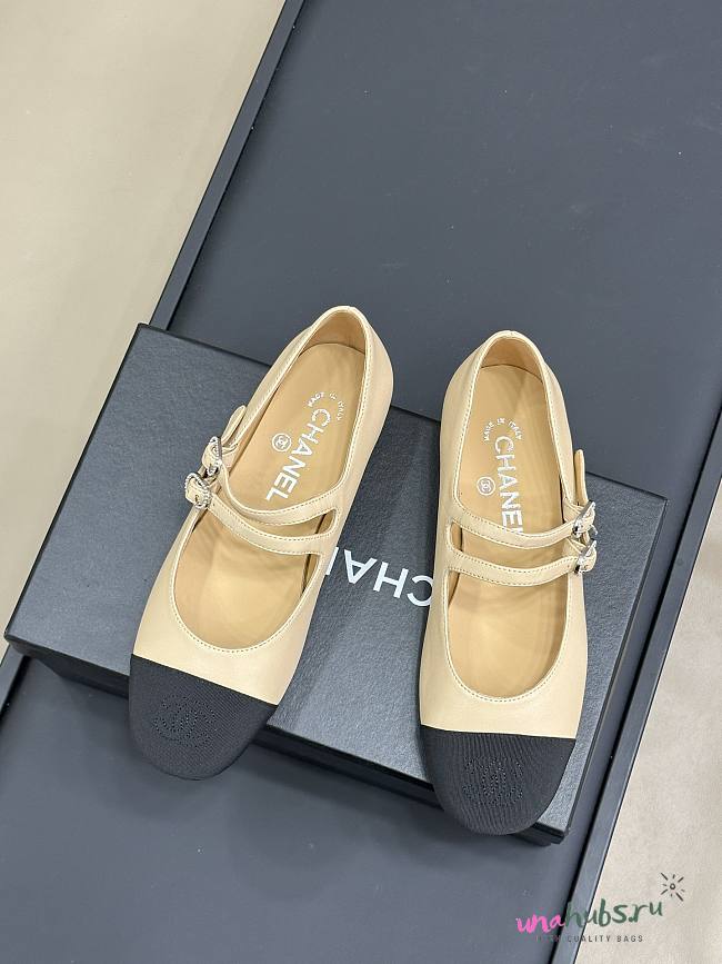 Chanel Mary Jane double strap flat shoes - 1