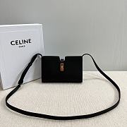 CELINE 16 STRAP POCHETTE IN SUPPLE CALFSKIN - 18.5 X 12 X 3 CM - 3