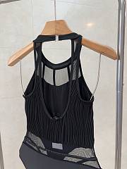 Chanel Black Cutout One Piece Swimwear - 6