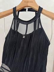 Chanel Black Cutout One Piece Swimwear - 5