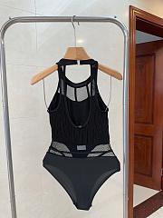 Chanel Black Cutout One Piece Swimwear - 2