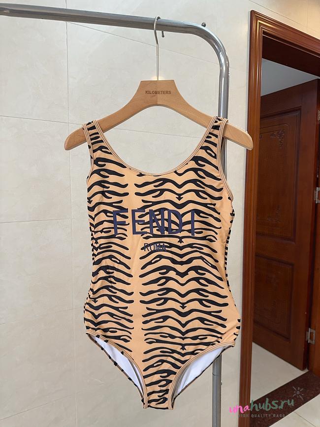 Fendi Orange One Piece Swimwear - 1