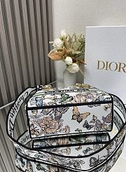 Dior Medium Lady D Lite Green Embroidery Butterfly 24cm - 4