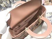  Dior large lady beige lambskin 32cm bag - 2