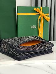 Goyard Jouvence MM Toiletry Navy Blue Bag - 19x7x24.5cm - 4