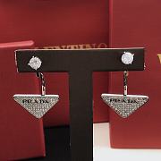 Prada Diamond Triangle Earrings - 2