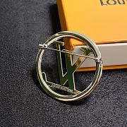 Louis Vuitton Silver Hoop Brooch - 3