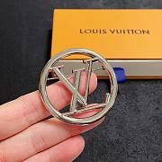 Louis Vuitton Silver Hoop Brooch - 2