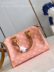 Louis Vuitton speedy P9 orange leather bandouliere 25 bag - 3