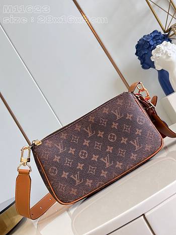 Louis Vuitton Pochette Accessoire XL Bag Material Monogram Dust Canvas